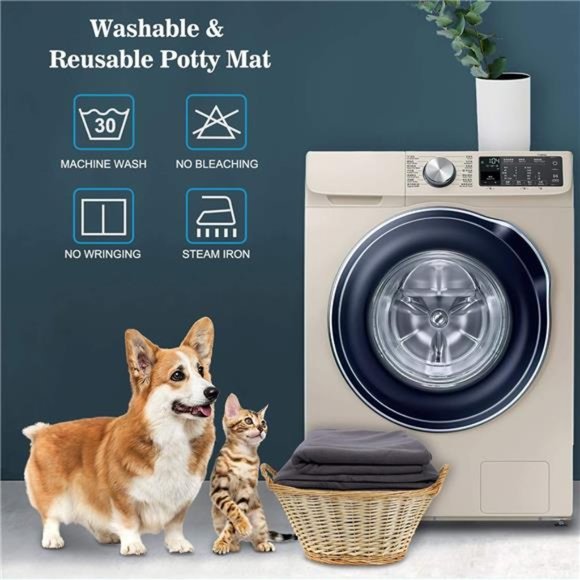 Reusable Pee Pads for Dogs, 48"x48"/60"x48" Large, Washable Dog Pads - Picture 5 of 8